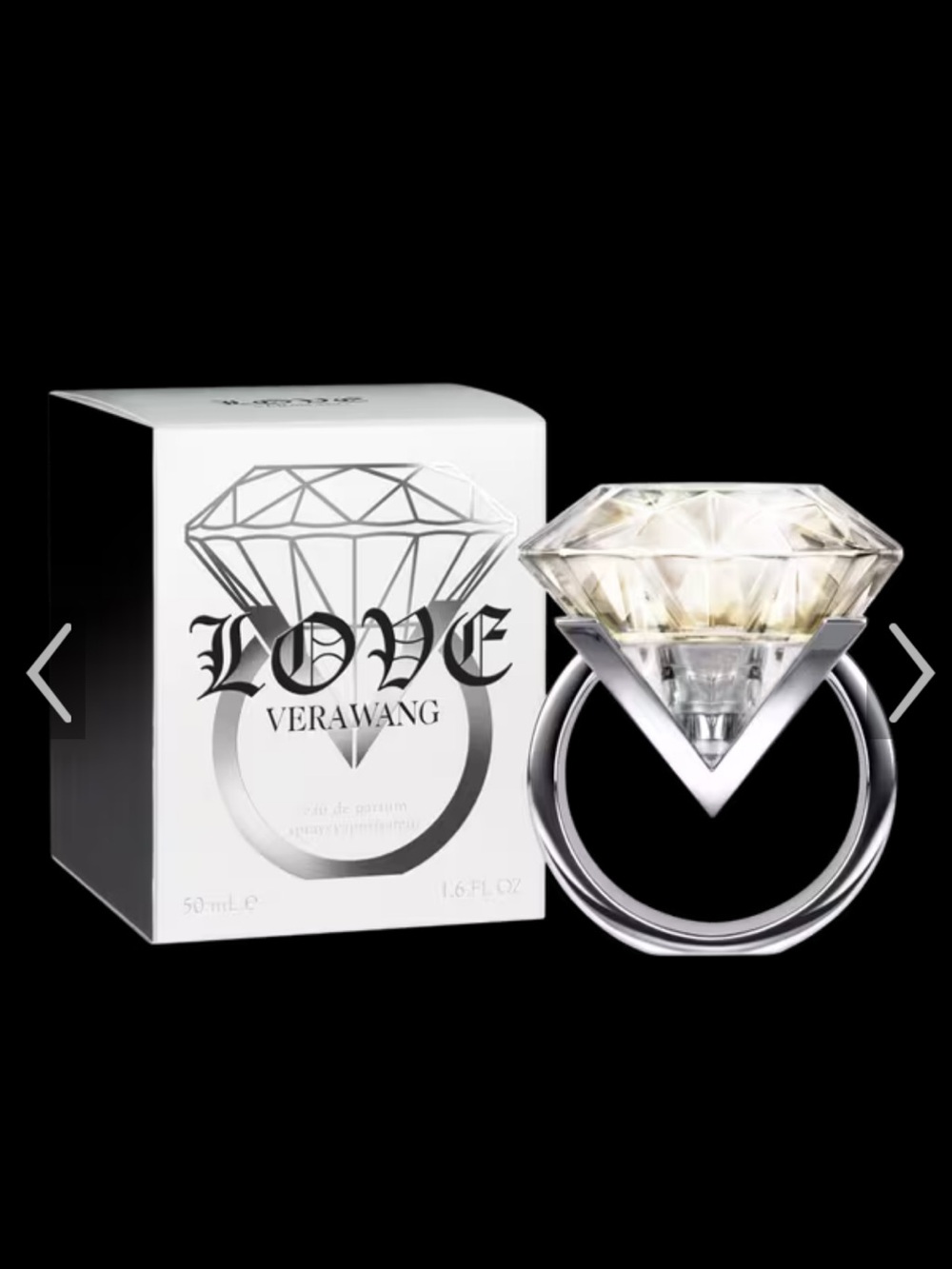 Vera Wang LOVE Ring Bottle Inspired Silver & Clear Accent - 5ML